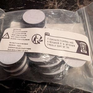 New 30 PCs Black Round Adhesive Magnets